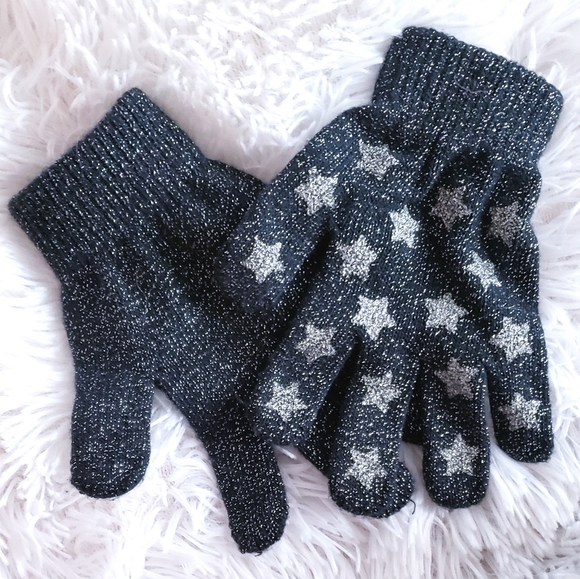Joe Boxer Metallic Star Gloves OSFM - Picture 3 of 5